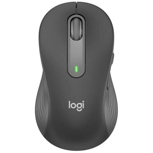 Logitech M650 L Solak Signature Kablosuz Mouse Siyah 910-006239 Sol El iİçin, Büyük Boy, Bluetooth, 5 tuşlu, Geri dönüştürülmüş malzeme