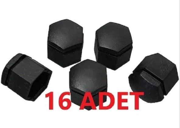 Opel Corsa C Siyah Bijon Kapağı 17x32mm (16 Adet) - Resim 2