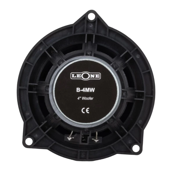 LEONE B-4MW 10 CM 50 WATT MAX 100 WATT METAL ÇERÇEVELİ OTO HOPARLÖR (MAGNET: 60X10MM) - 4