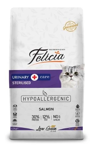 Felicia Sterilised Düşük Tahıllı Somonlu Kısırlaştırılmış Yetişkin Kedi Maması 12 KG