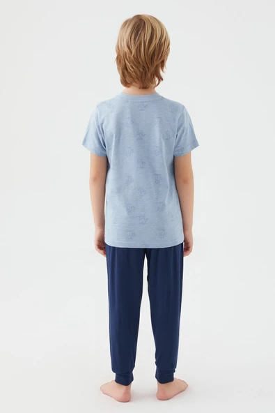 Arnetta 2504 Parrot Erkek Çocuk Kısa Kol Pijama Takım - 2