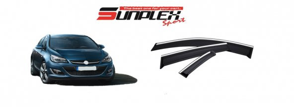 OPEL ASTRA J SEDAN KROMLU 2004 2013 MODELLERE UYGUN SUNPLEX CAM RÜZGARLIGI ürün görseli 1