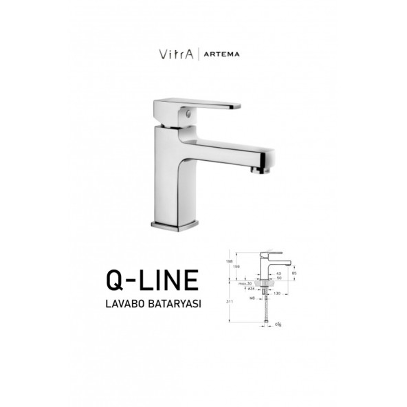 Artema Q-Line Lavabo Bataryası