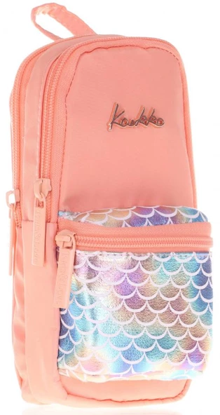 Kaukko Parlak Somon Okul Sırt Çantası ve Kalemlik Seti - Kız - Resim 3