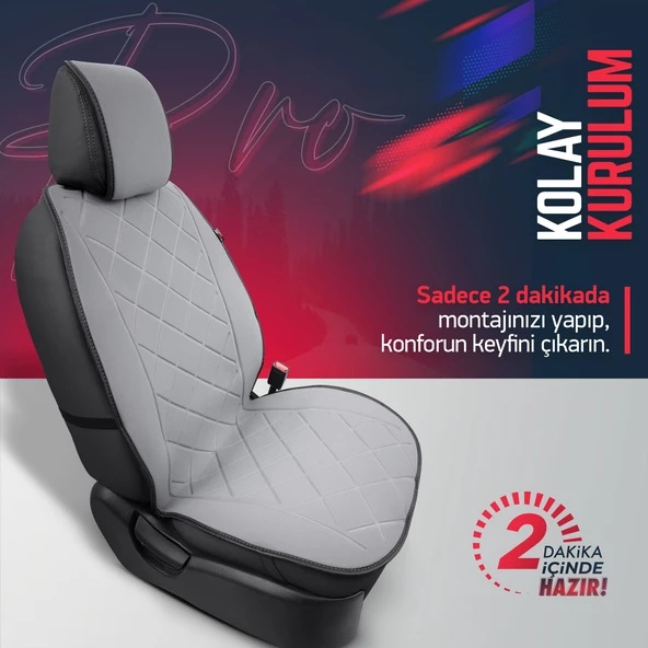 Otom Active Pro Serisi Koruyucu Oto Koltuk Minderi Füme - 4