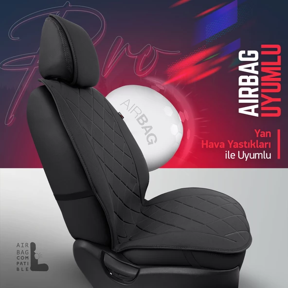 Otom Active Pro Serisi Koruyucu Oto Koltuk Minderi Siyah - 2