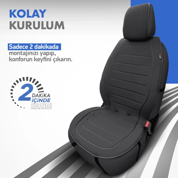 Otom Active Line Serisi Koruyucu Oto Koltuk Minderi  Siyah - 4