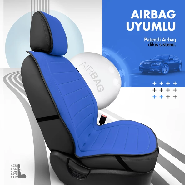 Otom Active Line Serisi Koruyucu Oto Koltuk Minderi  Mavi - 2
