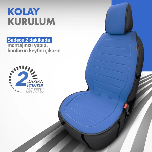 Otom Active Line Serisi Koruyucu Oto Koltuk Minderi  Mavi - 4