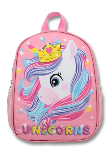 Cennec Pembe Unicorn Kız Çocuk Anaokulu Çantası - Resim 2