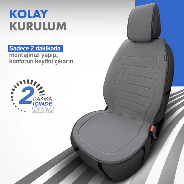 Otom Active Line Serisi Koruyucu Oto Koltuk Minderi Füme - 4