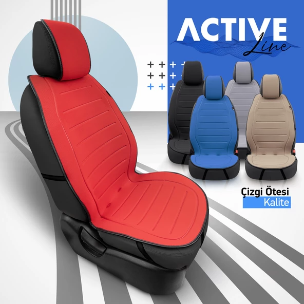 Otom Active Line Serisi Koruyucu Oto Koltuk Minderi  Kırmızı - 5
