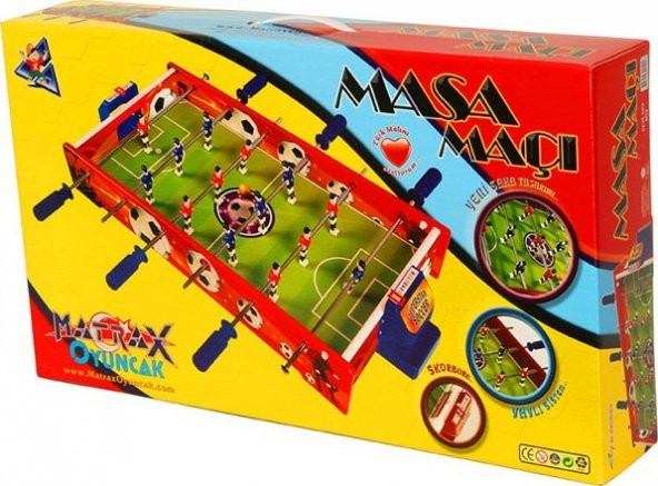 Matrax Oyuncak Ahşap Masa Maçı Oyunu (ORTA BOY) - 402