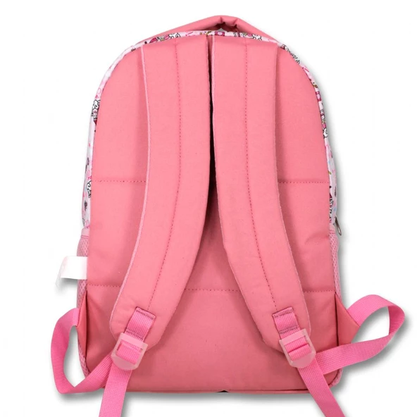 Cennec Üç Bölmeli Pembe Prenses İlkokul Okul Sırt Çantası - Kız Çocuk - Resim 3