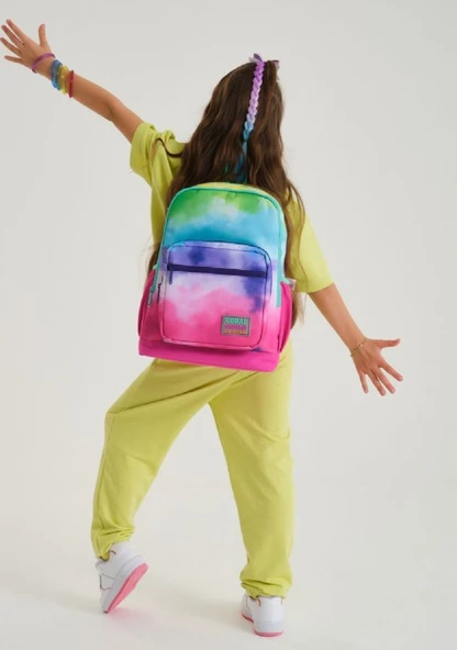 Coral High Renkli Boyama İlkokul Sırt Çantası ve Kalemlik Seti - Resim 3