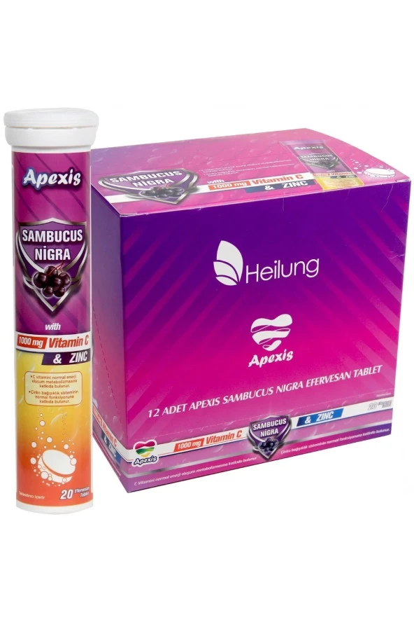 Sambucus Nigra Vitamin C & Zinc 1000 Mg 3*20 Tablet - 3
