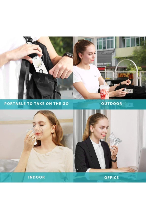 Wohler Taşınabilir Mesh Nebulizatör Şarjlı Sessiz Çantalı - 7