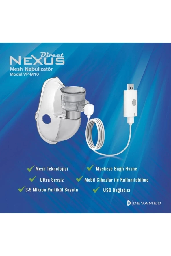 NEXUS Usb Portatif Mesh Nebülizatör Vp-m10