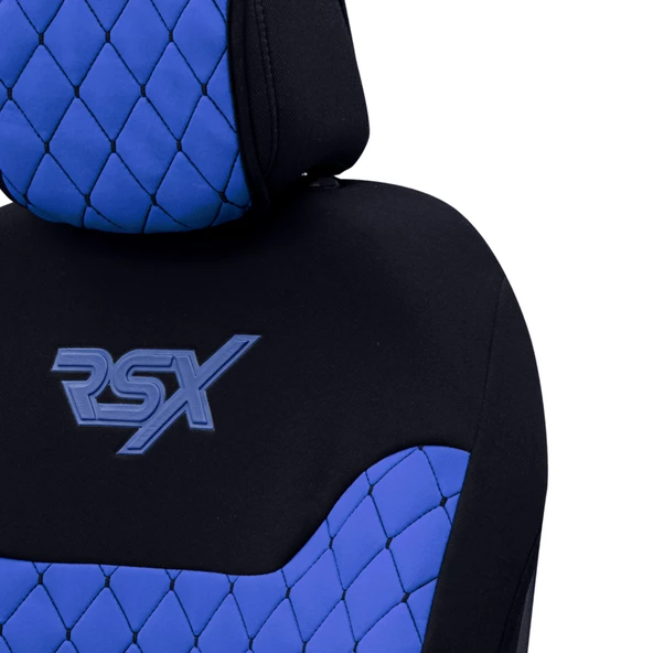 Otom Rsx Sport Koruyucu Oto Koltuk Minderi 2li Set Mavi - 5