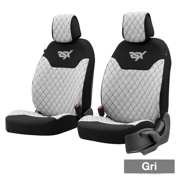 Otom Rsx Sport Koruyucu Oto Koltuk Minderi 2li Set Gri