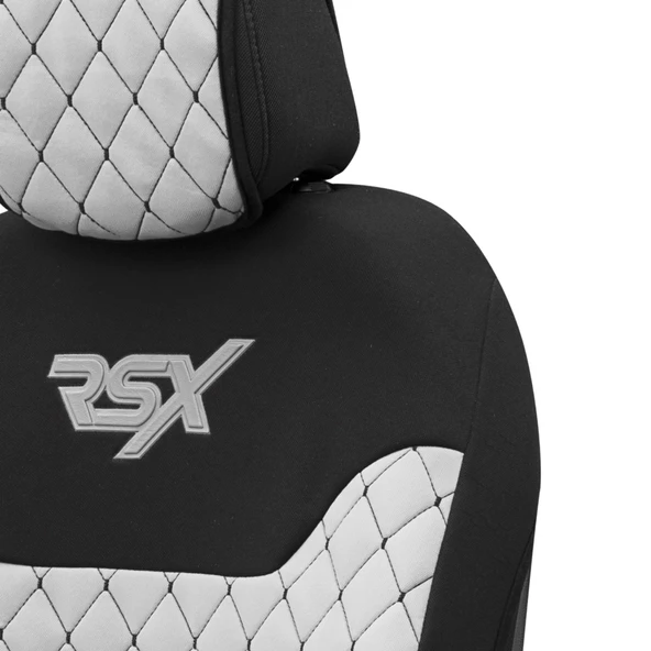 Otom Rsx Sport Koruyucu Oto Koltuk Minderi 2li Set Gri - 5