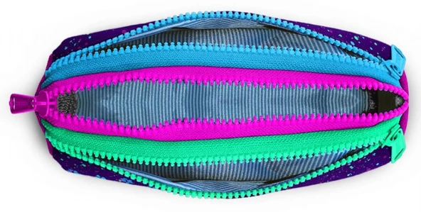 Coral High Pembe Mor Kedi Kız Çocuk Beslenme Çantası Seti - Resim 3