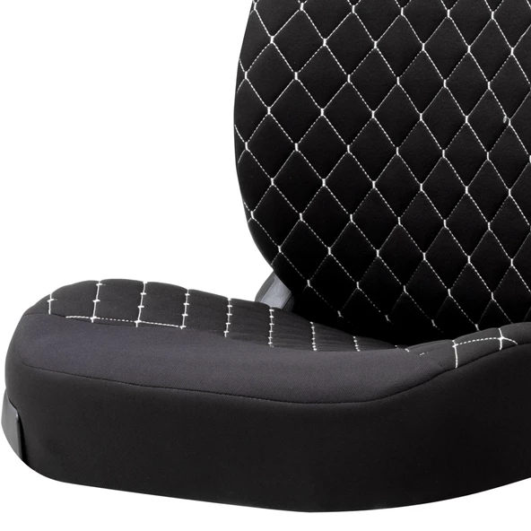 Otom Rsx Sport Koruyucu Oto Koltuk Minderi 2li Set Siyah-Gri - 6