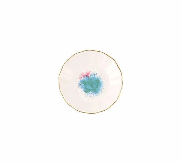 Porland Cosmos Serisi 6Lı 11cm Çay Tabağı Takımı Karma Desen - 3