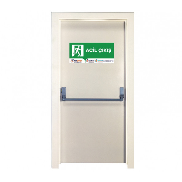 Tezwood, 4001 Krem Rengi Tek Kanatlı Acil Çıkış Kapısı ürün görseli