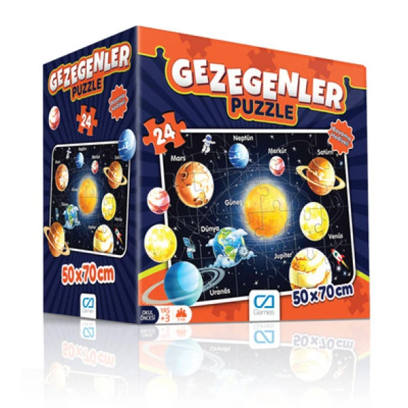 Ca Games Gezegenler 24 Parça Puzzle 50x70cm