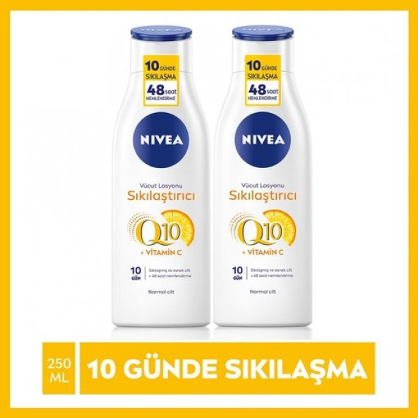 Nivea Q10 Plus Sıkılaştırıcı Vücut Losyonu 250 ml 2 Adet