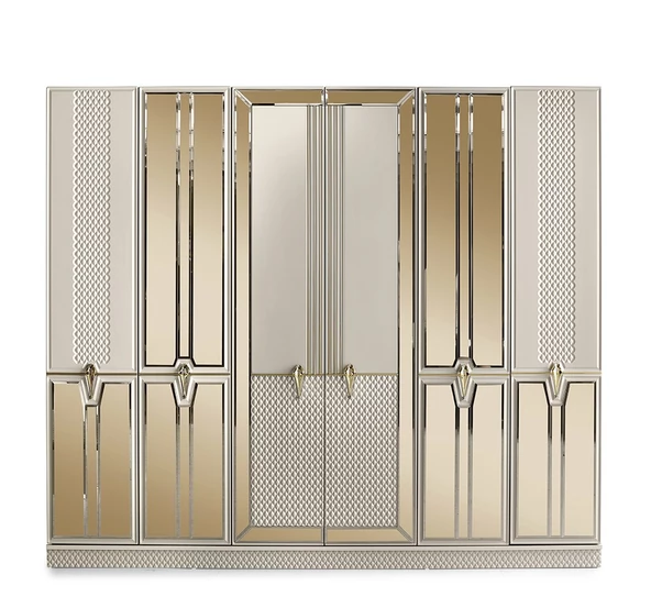 Aydınev MARSİLYA MDF 6 KAPILI DOLAP