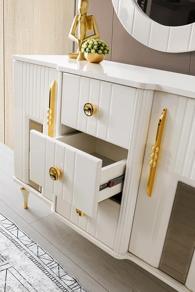 Aydınev ASKAR MDF ŞİFONYER VE AYNA - Resim 2