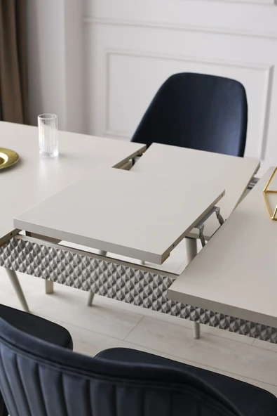 Aydınev MARSİLYA MDF AÇILIR YEMEK MASASI - Resim 3