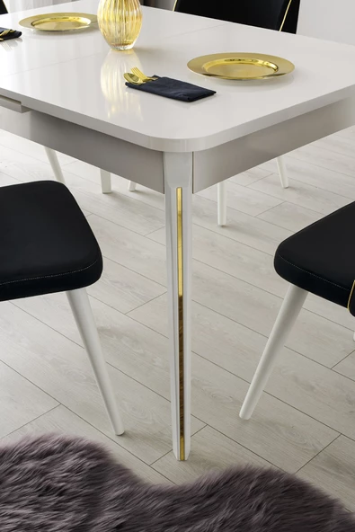 Aydınev ASKAR MDF YEMEK MASASI + 6 SANDALYE - Resim 3