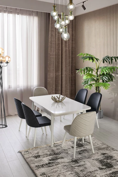 Aydınev BAHAR MDF YEMEK ODASI TAKIMI - Resim 7