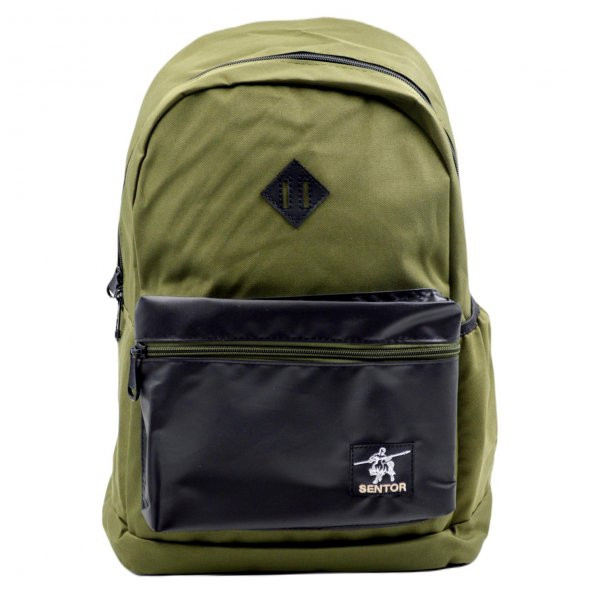 Sentor 2 Bölmeli Okul Sırt Çantası Haki (50010) ürün görseli