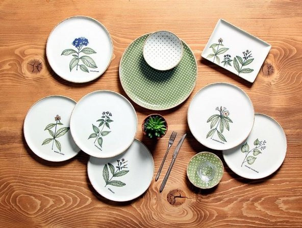 Porland Kahvaltı Seti 30 Parça Green Days - 3