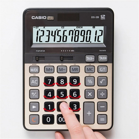 Casio DS-2B Gold Series Masaüstü Hesap Makinası - 6
