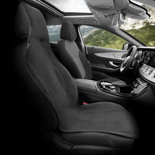 Otom Natural Design Kilim Minder Tek Koltuk El Dokuması  Siyah-Kahve-Beyaz - 2