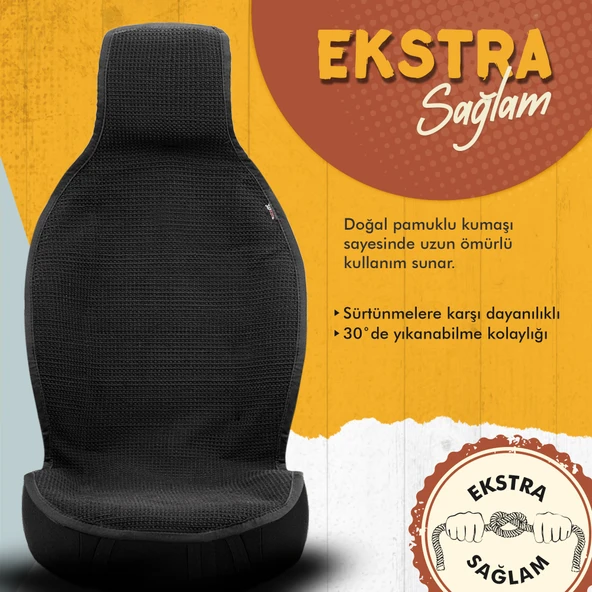 Otom Natural Design Kilim Minder Tek Koltuk El Dokuması  Siyah-Kahve-Beyaz - 5