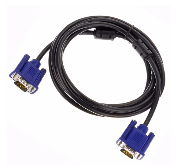 Vga Kablosu 15Pin Erkek Erkek Filtreli 3Mt Gabble