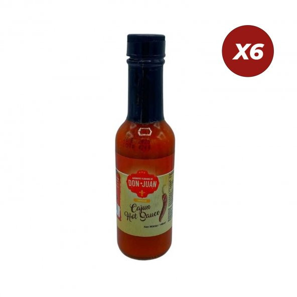 Don Juan Louisiana Hot Sauce Acı Biber Sosu 148 Ml 6 Adet