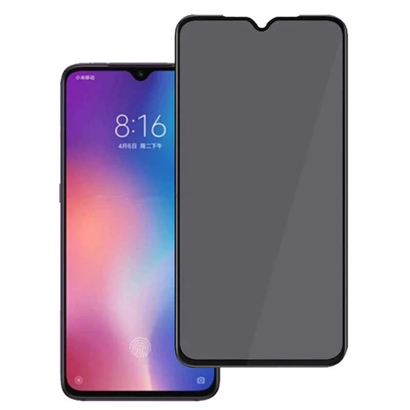 Vendas Xiaomi Redmi Note 11E Uyumlu Tam Kaplama Gizleyen Hayalet 5D Privacy Cam Ekran Koruyucu