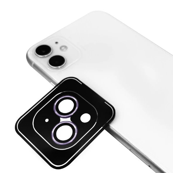 Apple iPhone 13 Mini Zore CL-11 Safir Parmak İzi Bırakmayan Anti-Reflective Kamera Lens Koruyucu  Mor