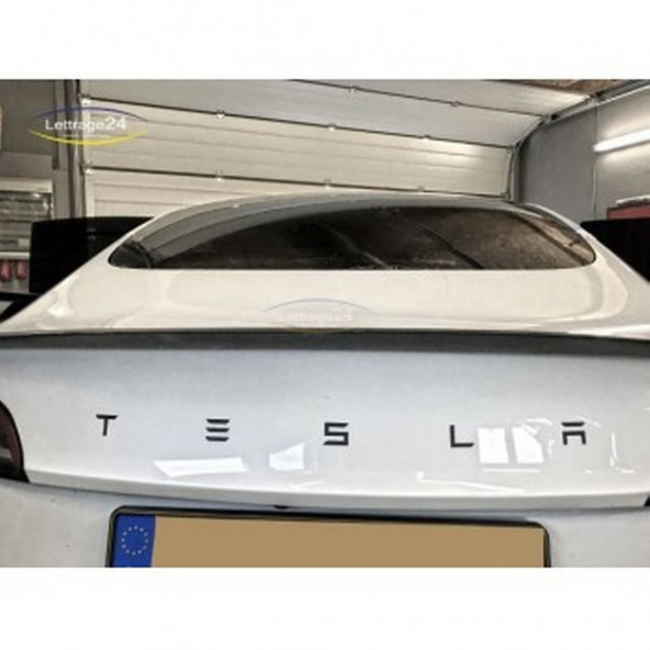 Tesla Model 3 Y S X Series Bagaj Krom Metal 3M 3D Yazı Logo Orjinal Ürün - 3