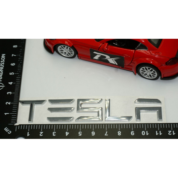 Tesla Model 3 Y S X Series Bagaj Krom Metal 3M 3D Yazı Logo Orjinal Ürün - 7