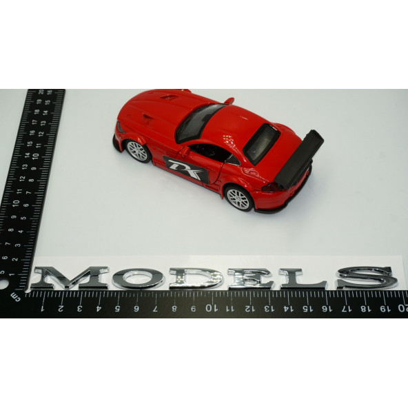 Tesla Model S Bagaj 3M 3D Parlak Gümüş Yazı Orjinal Ürün - Resim 4