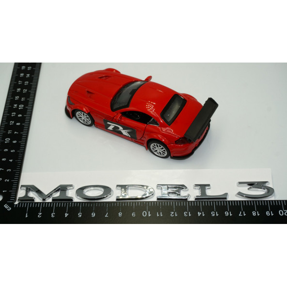 Tesla Model 3 Bagaj 3M 3D Parlak Gümüş Yazı Orjinal Ürün - Resim 4