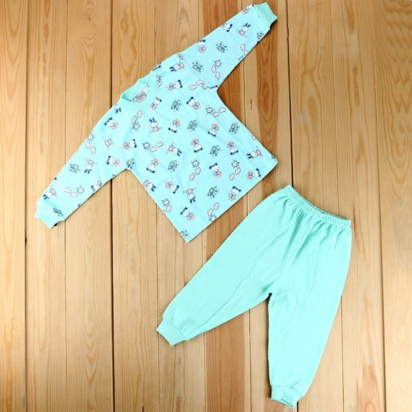 Sebi Bebe Ayılı Kız Bebek Pijama Takımı 2418